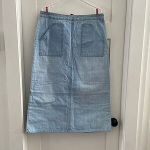 VINTAGE Gloria Vanderbilt Sky Blue Midi Skirt​​